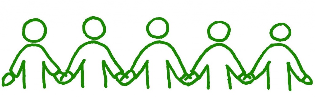 Дети держаться за руки