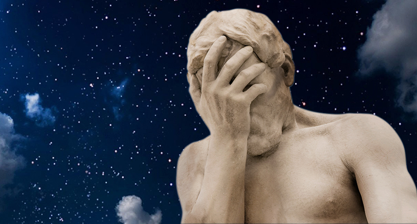 Статуя с закрытым лицом