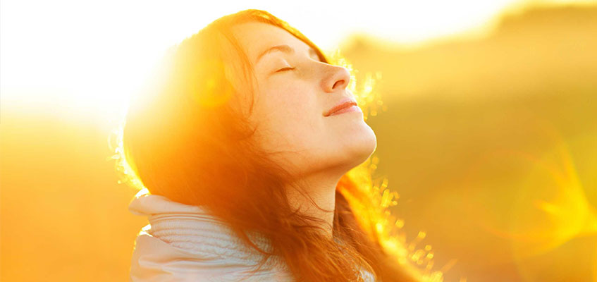 Девушка на закате