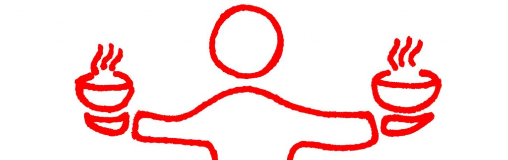 Тарелки в руках