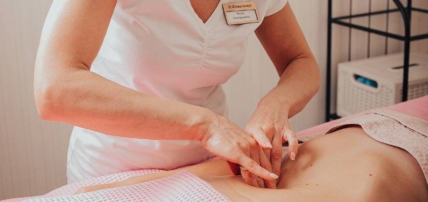 Массаж руками брюшной полости