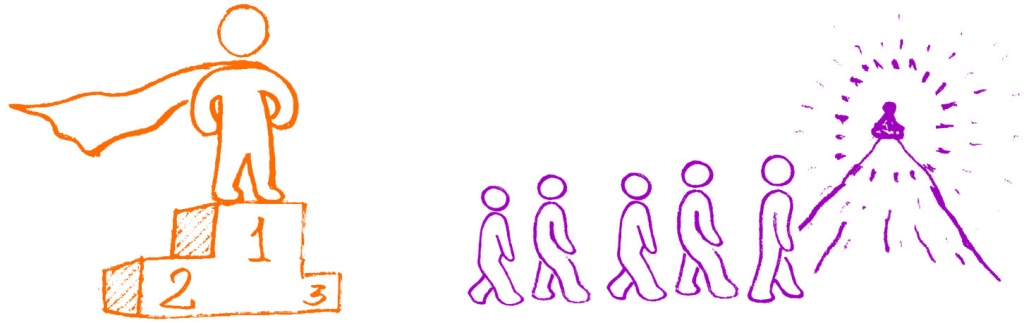 Первое место и гора